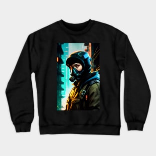 Abstract Cyberpunk Man Crewneck Sweatshirt